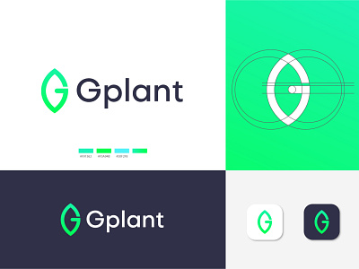 G Letter Logo Design for Gplant Company abstract agency app brand identity branding concept corporate creative logo g g logo gradient leaf logo letter design letter logo logo designer logo mark logotype minimalism modern plant logo