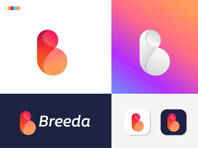 B letter logo design for concept for Breeda by Eashin Arafath on Dribbble