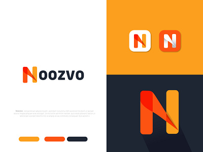 Branding Logo design for Noozvo abstract logo app icon brand designer brand identity branding flat logo identity designer letter logo logo logo design logo design branding logo designer logo icon logo idea logo maker logo mark modern n n logo visual designer