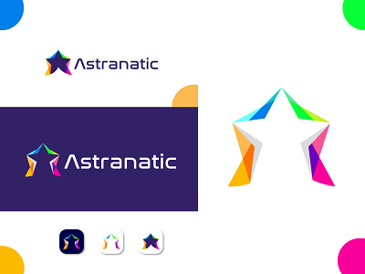 Astranatic logo design concept a logo a mark abstract logo agency app branding icon design identity designer illustration logo logo design branding logo designer logo mark logotype modern modern a modern logo professional logo star logo