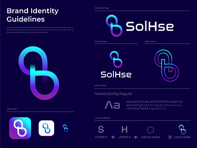 Branding logo design for solhas app icon app logo brand and identity branding branding agency business h logo identity letter logo lettering logo logo design branding logo mark logodesign logodesigns logotype minimal logo modern modern logo s letter logo sh mark