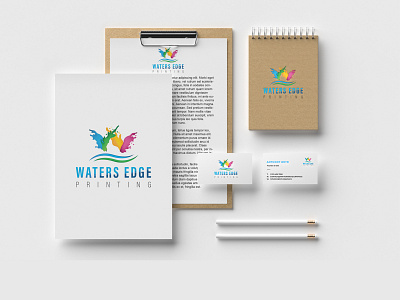 wateredge printing logo abstract agency agency website app design brand identity creative logo development icon industry letter logo logo design logo design branding logo designer logodesign modern logo printing design printing logo professional logo technology logo w logo mark