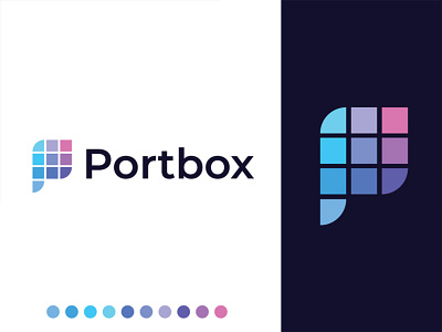 Portbox Picture Editor Software agency agency website app brand identity branding design colorful creative logo development icon gredient icon latter logo modern logo p latter logo picture logo professional logo software logo vector