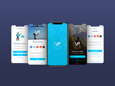 Log In & Sign Up Screens app design app ui application blue design designer ios mobile app design sign in signup sketch sketchapp subscribe subscription ui uidesign uiux vector video app welcome screen