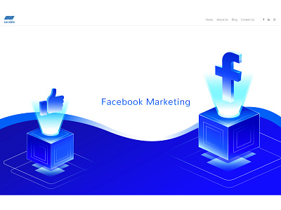Sorable - Facebook Marketing digital marketing digital marketing agency facebook facebook ad facebook ads facebook banner illustration
