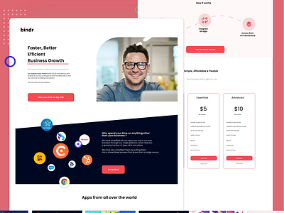 Bindr - Landing Page