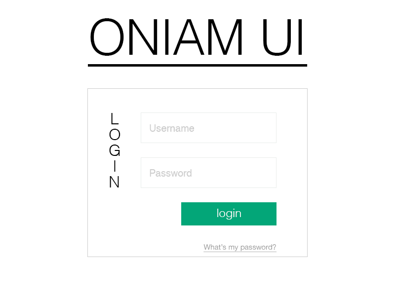 Freebie PSD: Oniam UI Kit buttons dropdown flat form free freebie interface login minimal minimalist psd ui