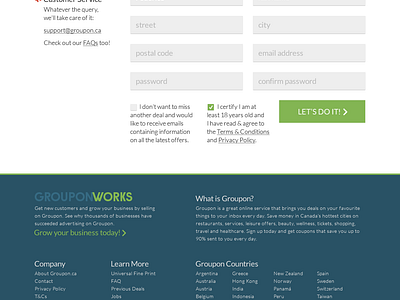GROUPON register revision by Federico Espinosa on Dribbble