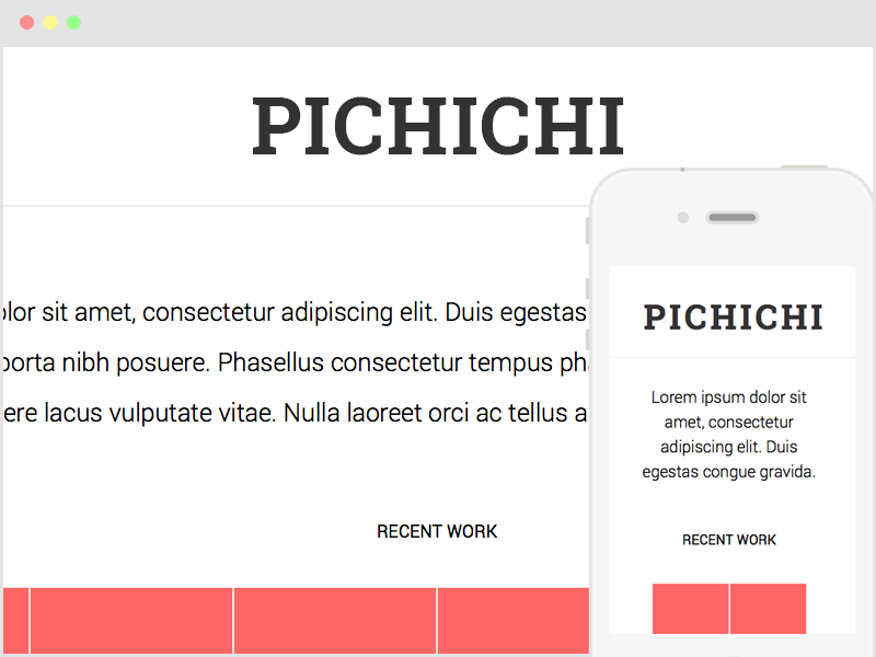 Pichichi - Freebie html5 responsive template free freebie html5 minimal ui responsive template css github
