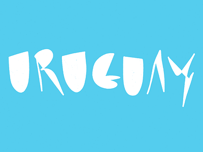 Uruguay 53 digital fiftythree flag handwriting pais typography uruguay