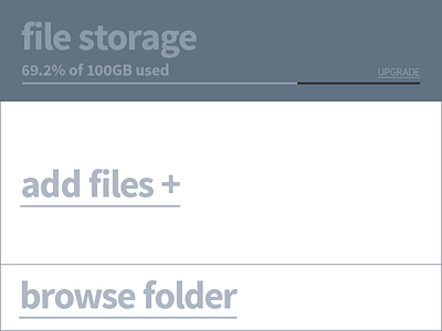 File Storage rebound cloud concept design file simple transfer ui ux widget