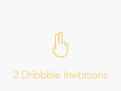 2 Dribbble Invitations