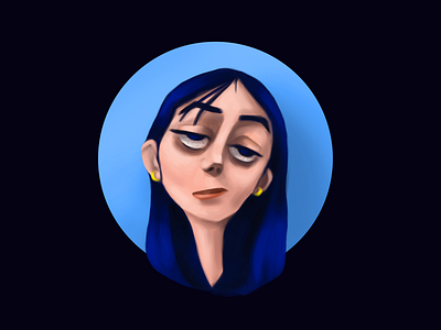 Blue Sad adobe photoshop art blue character character design characterdesign characters digital digital art digital draw digital drawing digital illustration digital painting digitalart drawing illustration painting photoshop sad sadgirl