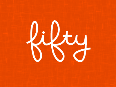 Rethinking the Fifty brand brand branding fifty digital handwritten illustration logo rebrand relaxed