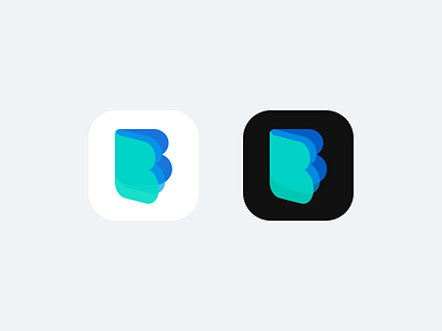 Better - Gratitude Journal App logo android app appicon better blue book color flat gratitude icon ios journal logo mint