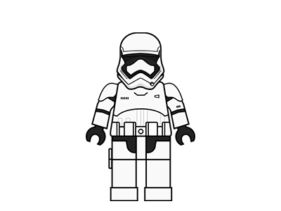 Stormtrooper Ep7 character illustration lego starwars stormtrooper
