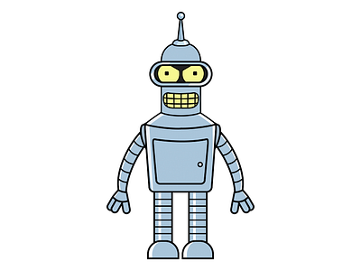 Bender, Futurama character futurama illustration lego