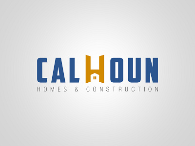 Logo Concept calhoun construction homes logo