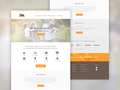 Insurance Agency Website css3 design development html5 mobile responsive website