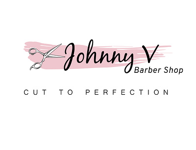 'Johnny V' Barber Shop Logo design barber barbershop barbershop logo branding design icon illustrator logo logo design typography vector