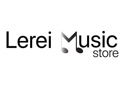 Music Store Simplistic Logo Design branding design logo logo design music music store simplistic store