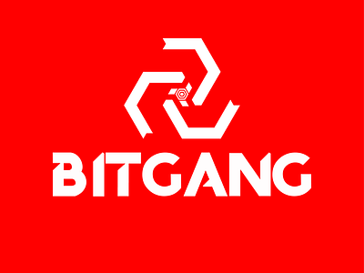 Geometric Logo Design bitgang branding community design illustrator logo logo design typography vector youtube channel
