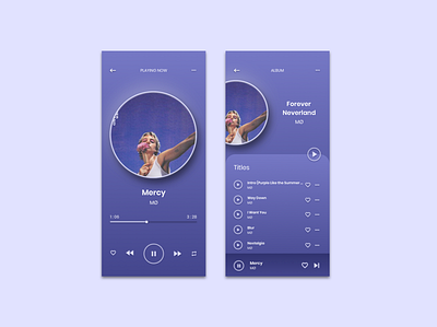 Music player app daily ui design music player musicplayer ui