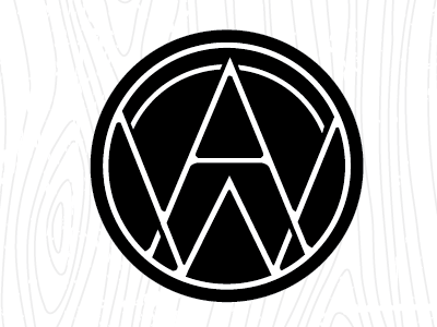 "AW" logo modern