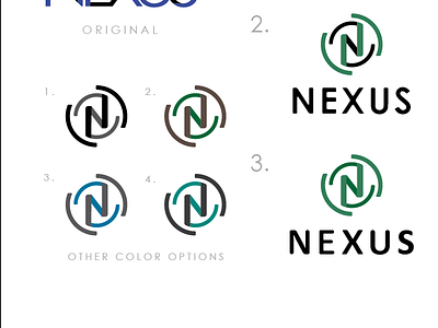 Nexus bauhaus initial logo modern n