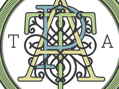 ATP Finished logo monogram ornate seal