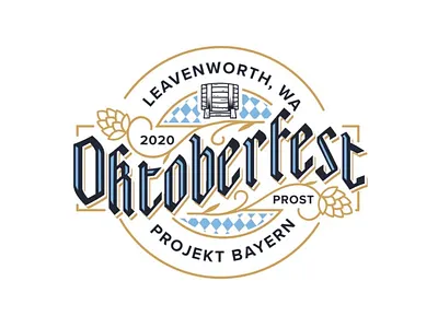 Oktoberfest Reject beer blackletter brand branding gothic hops keg logo logodesign reject