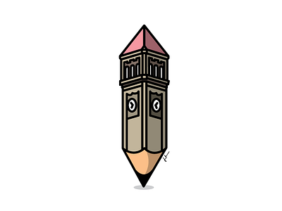 CreateSpokane clocktower icon logo pencil spokane