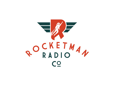 Rocketman Radio 3 art deco flight fly man mask radio rocket rocketeer rocketman wings