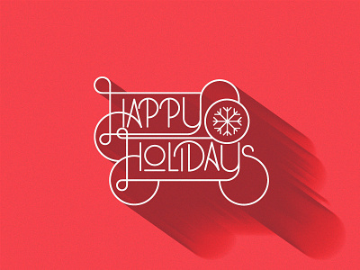 Happy Holidaze christmas custom greeting happy holidays holidays script type typography winter