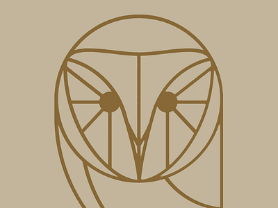 Barn Owl barn owl geo wires hoot lines monolines owl