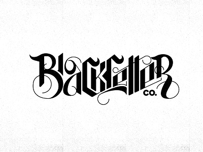 BlackLetter black blackletter gothic letter type typography
