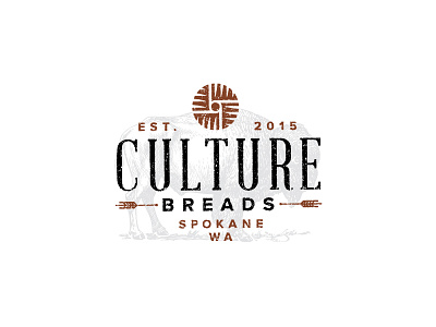Culture Breads brand branding bread identity logo logomark millstone