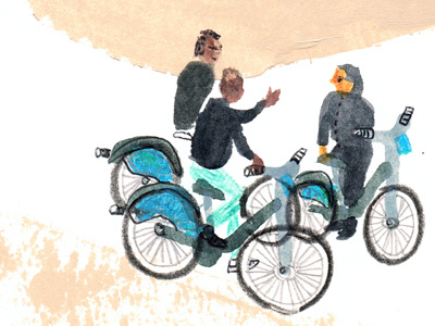 Ludgate Hill bikes blokes drawing google location street talk view