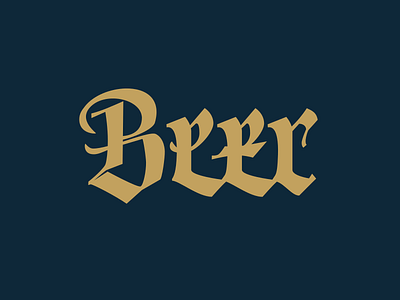 Beer design handwriting inkscape lettering script type vector