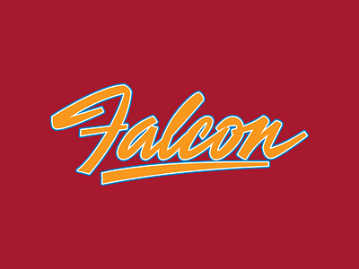 Falcon design inkscape lettering logo script type vector