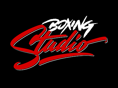 BoxingStudio branding brushpen calligraphy design handwriting inkscape lettering script vector