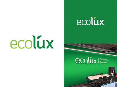 Ecolux Logo adobe photoshop adobe xd eco eco farming ecofriendly ecology logo logo design