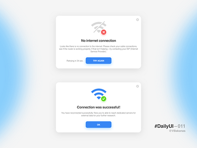 DailyUI–011 011 daily 100 challenge dailyui modal no internet sketchapp successful ui ux