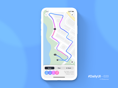 DailyUI–020 020 app dailyui ios iphone location tracker running app ui ux