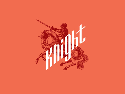 Knight logotype concept art branding design graphic graphic design horse icon identity illustration knight logo logodesign logos medieval typography vector
