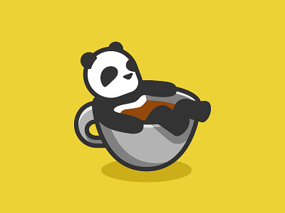 Coffee bath for tiny Panda