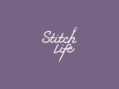 Stitch Life Logo art brand identity branding cross stitch design embroidery graphic graphic design logo stitching vector
