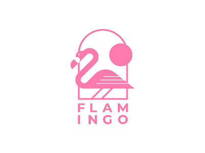 Flamingo logo concept animal animals art bird birds brand branding character design flamingo graphic graphic design identity illustration logo vector