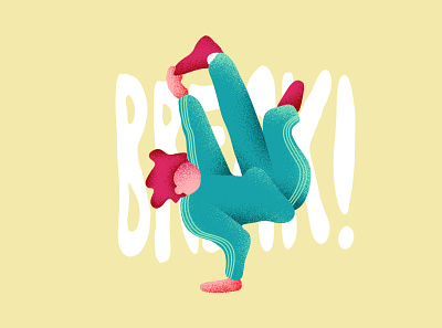 Break! art breakdance character design graphic graphic design illustration vector