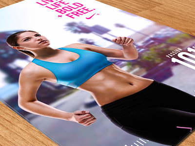 Nike+ Ad Mockup 2 athletic fitness health nike photoshop